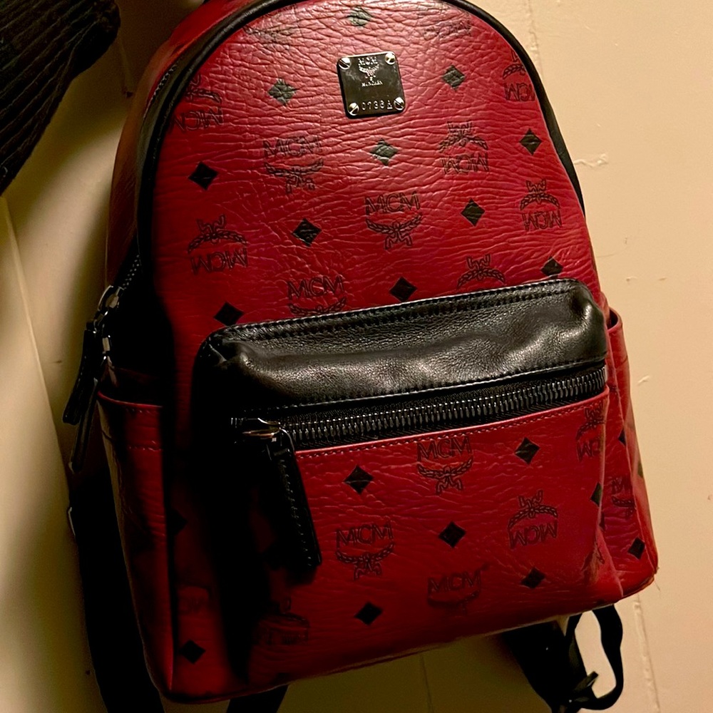 McM backpack leather minor use